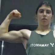 Teen muscle girl Fitness girl Giulia